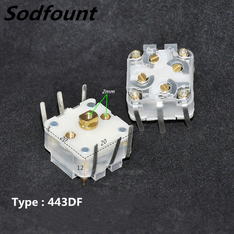 1PC 443DF 223P Model Shaft Radio Parts Variable Capacitor Contactors Dielectric film variable capacitors 20X20mm radio FM/AM ► Photo 1/2