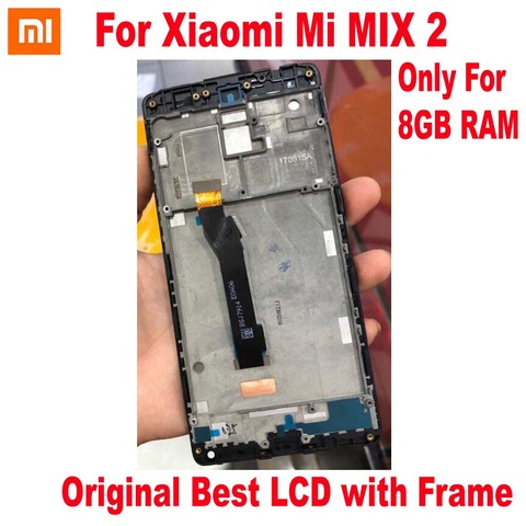 100% Original Best For Xiaomi Mi Mix 2 Mix2 8GB RAM LCD Display Touch Screen Digitizer Assembly Sensor with Frame Phone Pantalla ► Photo 1/2