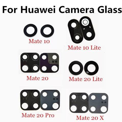 2PCS/Lot,Rear Back Camera Glass Lens Cover For Huawei Mate 8 9 10 Lite 20 Pro X 30 Pro With Stickers Adhesive Replacement Parts ► Photo 1/1
