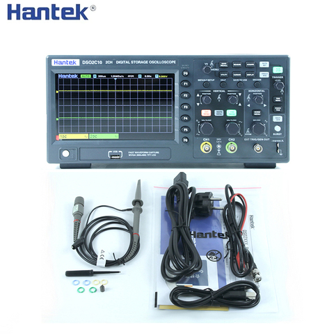 Hantek Digital Osciiloscope DSO2C10 2C15 2D10 2D15 2 Channels 100Mhz/150Mhz Storage Osciloscopio 1GSa/s Sample Rate ► Photo 1/6