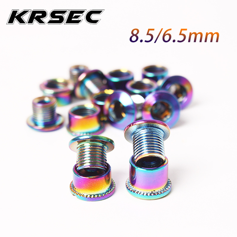 4/5PC Bicycle Chainwheel Crew 6.5/8.5mm MTB Chainring Bolt Plate Dental Plate Screws Steel Crank Bolts Bicycle Parts ► Photo 1/6