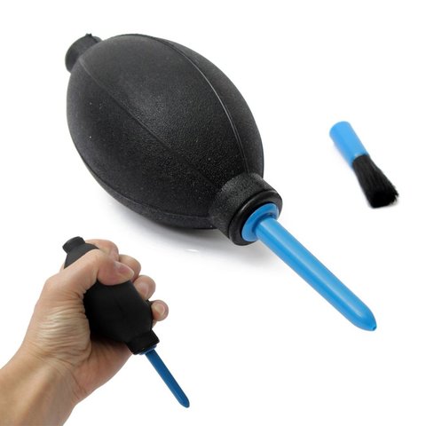 Universele Dust Blower Cleaner Lederen Air Blower Pomp Dust Cleaner telescoop lens toetsenborden mobiel Cleaning Tool + borstel ► Photo 1/6