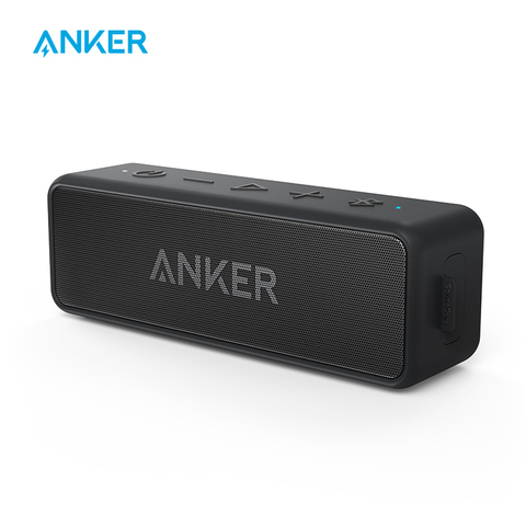 Anker Soundcore 2 Portable Bluetooth Wireless Speaker Better Bass 24-Hour Playtime 66ft Bluetooth Range IPX7 Water Resistance ► Photo 1/6