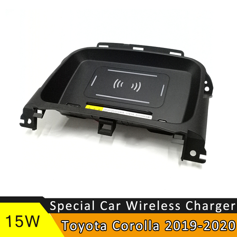 15W Car qi wireless charger for toyota corolla 2022 mobile phone fast charging Pad Holder ► Photo 1/6