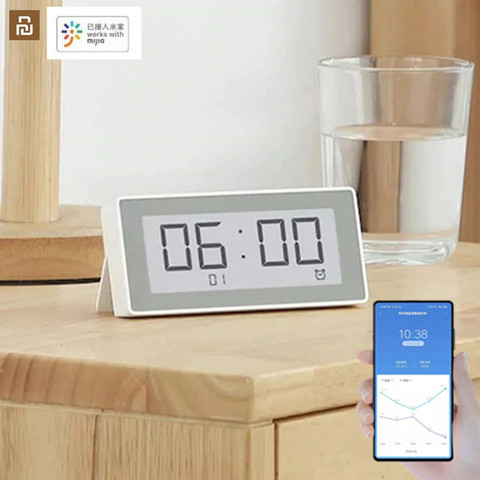 Original MiaoMiaoCe E-Link INK LCD Screen Digital clock Moisture Meter BT4.0 High-Precision Thermometer Temperature Humidity Sen ► Photo 1/6