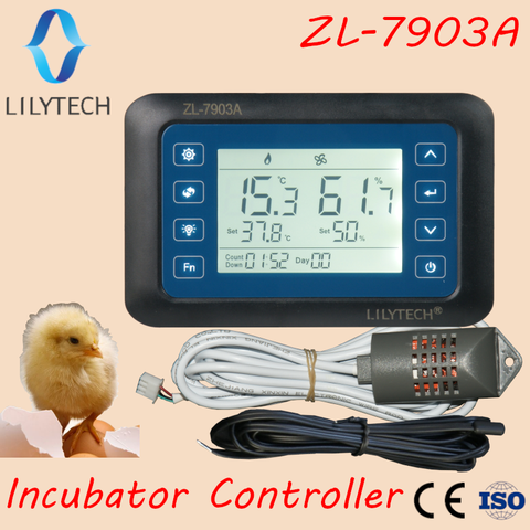 ZL-7903A, Lilytech New Version, 100-240Vac, Super Multifunctional Automatic Temperature and Humidity Incubator Controller, XM-18 ► Photo 1/6