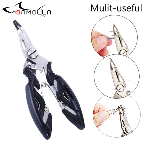 Fishing Plier Scissor Braid Line Lure Cutter Hook Remover Tackle Tool Cutting  Fish Use Tongs Scissors Multi Function Plier - Price history & Review, AliExpress Seller - SAMOLLA Official Store