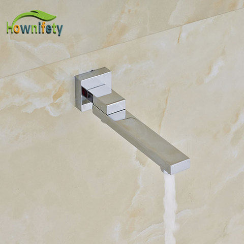 Chrome Polished Bath Shower Set faucet Spout 360 Rotation or Straight Spout Bathroom Accessories Brass material ► Photo 1/6