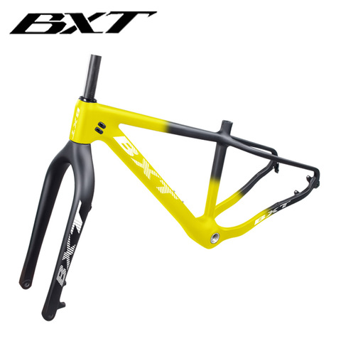 BXT New snow carbon fat bike frame Hook rear space 190mm Axle Thru Rear space 197mm 26*4.8 tires snow carbon bike frame+fork ► Photo 1/6