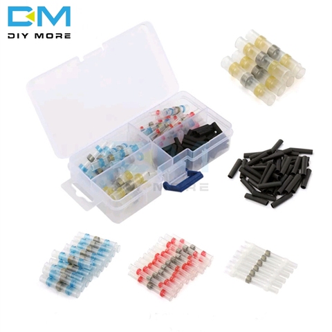100pcs Polyolefin Heat Shrink Tube Sleeves Solder Seal Shrinkable Splice Waterproof Wires Connectors Cable Terminal with Box ► Photo 1/4