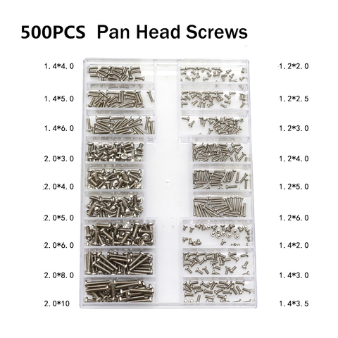 500Pcs Mini Screw DIY Kit Using For Laptop Computer Repair Screw Fastener Assortment 18 Types ► Photo 1/6