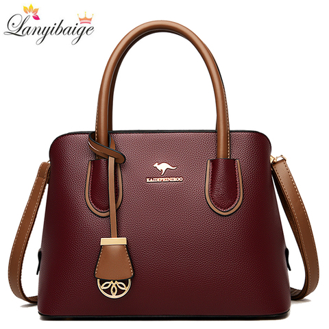 Brand Luxury Designer Handbag Large Capacity Leather Handbags Vintage Shoulder Crossbody Bags for Women 2022 New Tote Bag Sac ► Photo 1/6