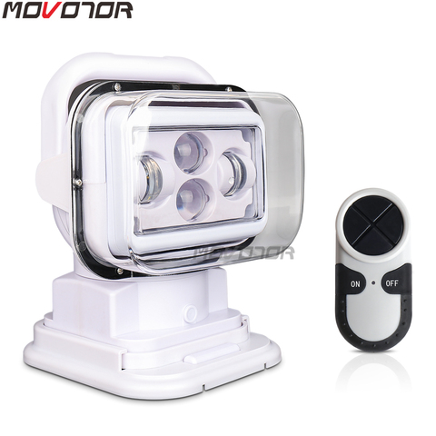 MOVOTOR Remote Control 12V 24V 60W Marine LED Spot Light for Off Road Vehicles Boat 4x4 Trucks SUV ► Photo 1/6