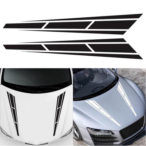 2pcs Car Racing Sport Stripe 4.5 '' X 31.5 '' Cover Vinyl Car sticker Decals Graphics Truck Bonnet Stickers Car Accessories ► Photo 1/6