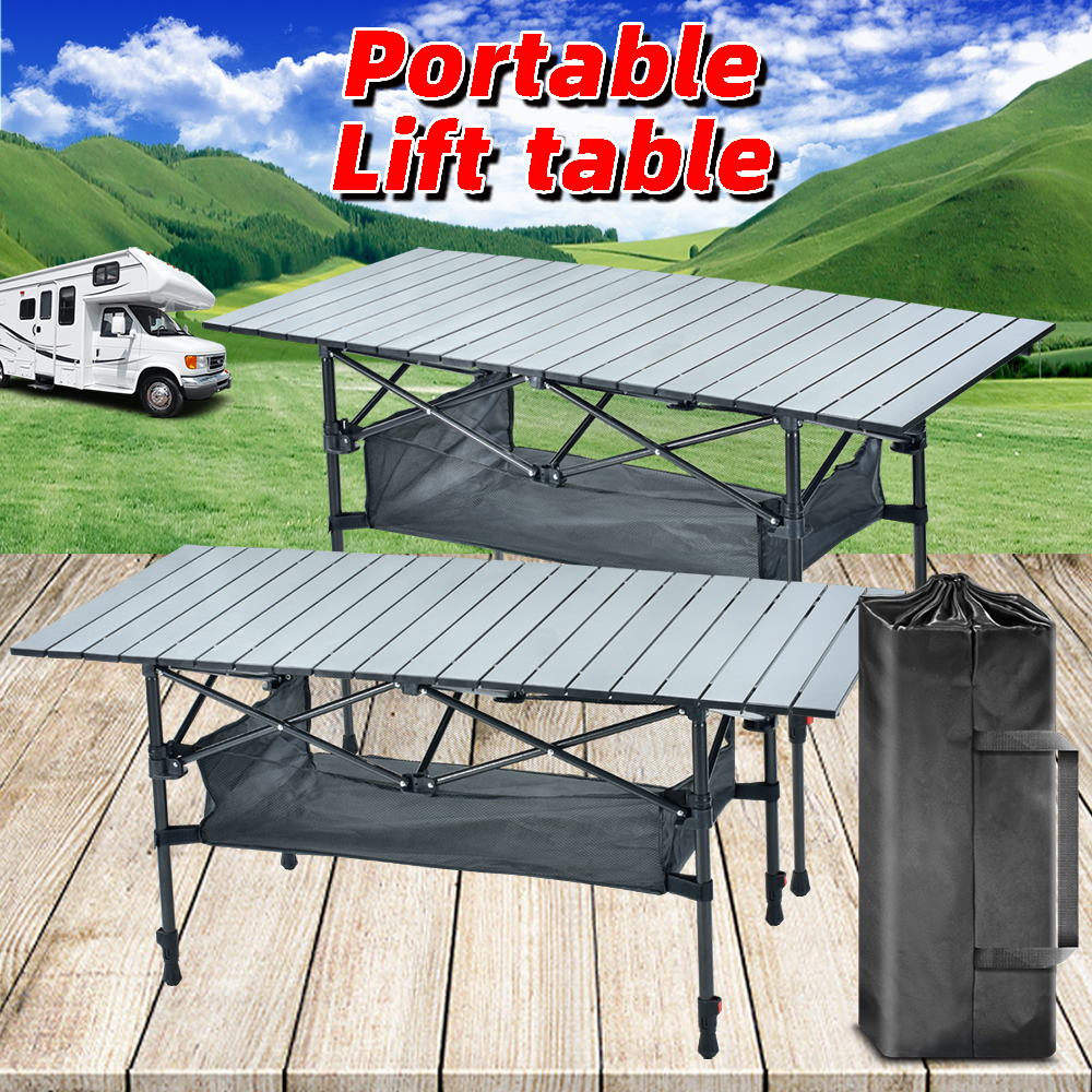 Buy Online Foldable Camping Table Portable Folding Table Camping Kitchen Table Folding Table Camping Lift Table Portable Desk Outdoor Table Alitools