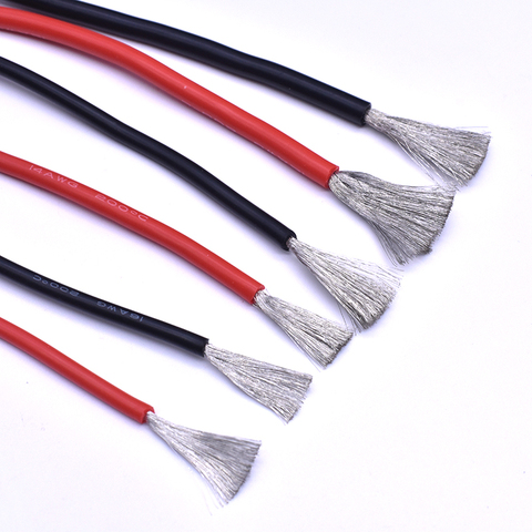 Supper Soft Heat-Resistant Red Black Silicone Cable Battery Wire 12AWG 14AWG 16 AWG 18AWG 20AWG 22AWG 24AWG 26AWG 28AWG 30AWG ► Photo 1/6