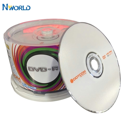50/lot DVD Drives Blank DVD-R CD Disks 4.7GB 16X Bluray Recordable Media Compact Write Once Data Storage Empty DVD Discs Lotes ► Photo 1/6