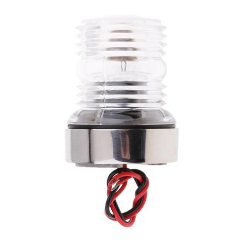 Boat Yacht White Stainless All Round 360 Degree 12V Navigation Light ► Photo 1/6