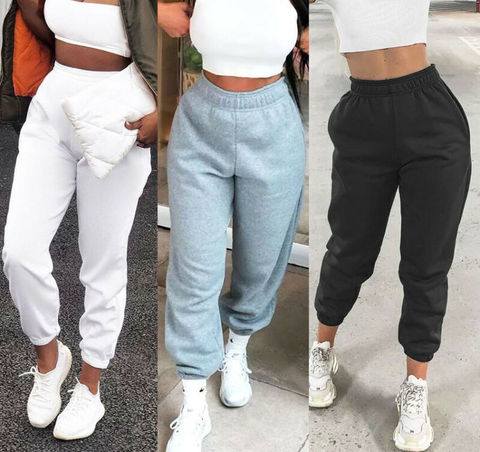 Women Casual Sweatpants Jogger Dance Harem Pants Sports Baggy Trousers solid fitness pants Casual Girls Drawstring Long Pants ► Photo 1/6