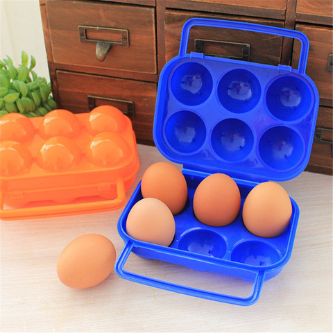 Portable Kitchen Convenient Container Egg Storage Boxes Container Hiking Outdoor Camping Carrier For Egg Case Box Home ► Photo 1/6