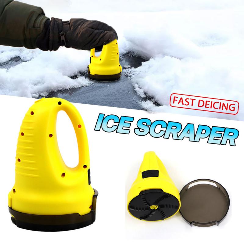 Electric Ice Scraper Shaped Funnel Snow Remover Deicer Auto Car Window  Windshield for Winter Car Cone Tool round Scraping
