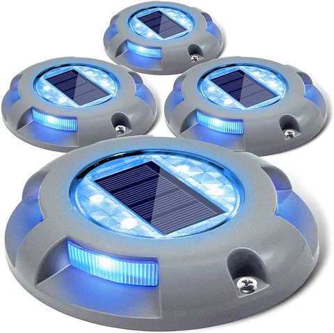 Led Solar Ground Lights Garden Stair Deck Lights Waterproof In-Ground Lamp Driveway Pathway Yard Dock Road Markers Solar Stud ► Photo 1/6