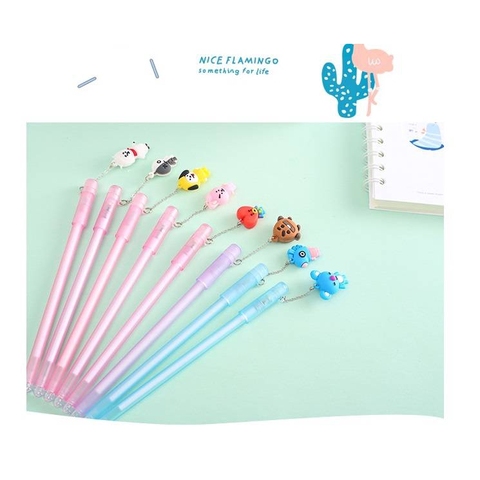 Animal Gel Pen Kawaii Stationery Black Ink Gel Pen School Supplies