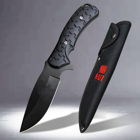 Japanese outdoor black folding black 440c58HRC high hardness outdoor lifesaving diving knife sharp tactical folding knife ► Photo 1/5