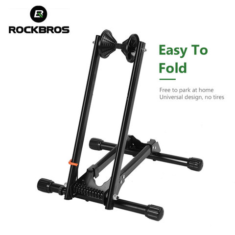 ROCKBROS Bike Rack Adjustable Bicycle Fold Storage Aluminum Alloy High Strength Stand Non-Slip MTB Road Bike Kickstand Accessory ► Photo 1/6