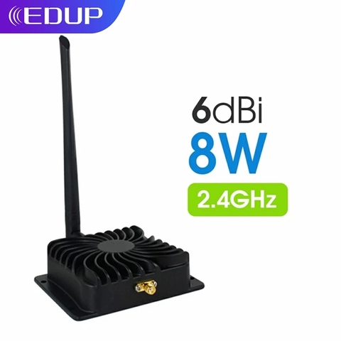 EDUP 8W 2.4GHz WiFi Power Amplifier 5GHz 5W Signal Booster Wireless Range Repeater for Wi-Fi Router Accessories Antenna ► Photo 1/6