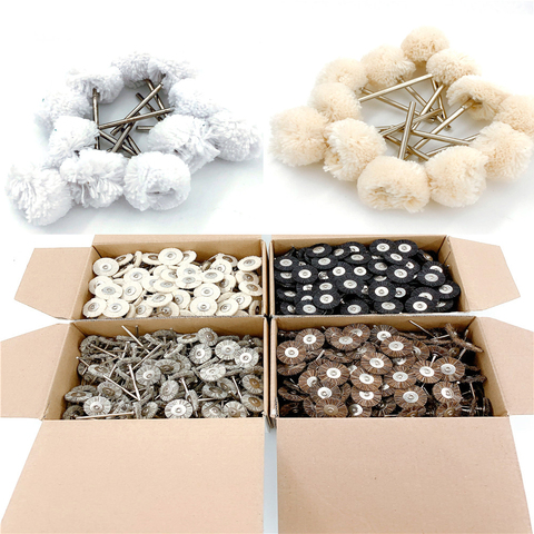 100pcs/144pcs Abrasive Brushes Dremel Accessories Polishing Wheel Rotary Tools Cotton Wheel Polish 2.35mm Shank 1 Storage Box ► Photo 1/5