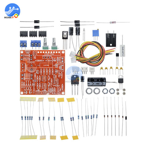 0-30V 2mA-3A Adjustable DC Regulated Power Supply DIY Kit Short Circuit Current Limiting Protection For School Education Lab ► Photo 1/6