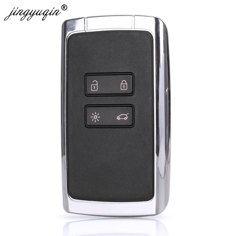 jingyuqin 4 Button Car Keyless Entry Smart Remote key Shell for Renault Megane 4 Koleos Auto Key Case Fob Replacement ► Photo 1/5