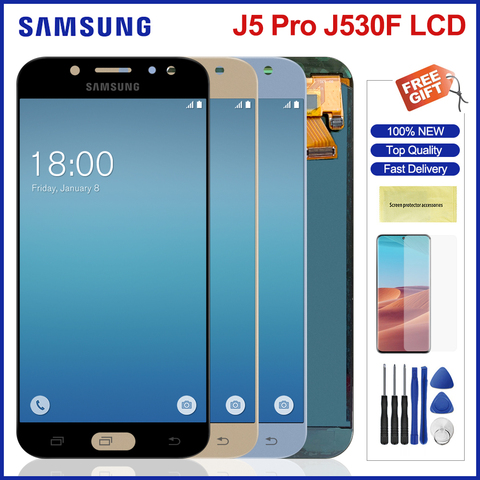 5.2'' Lcd For Samsung Galaxy J5 2017 J530 LCD Display Touch Screen Digitizer Replacement For J5 Pro 2017 J530 J530F J530Y J530FM ► Photo 1/6