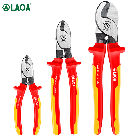 LAOA VDE insulated cable cutter insulated cable pilers Wire stripper Electrician scissors 1000V German certification ► Photo 1/6