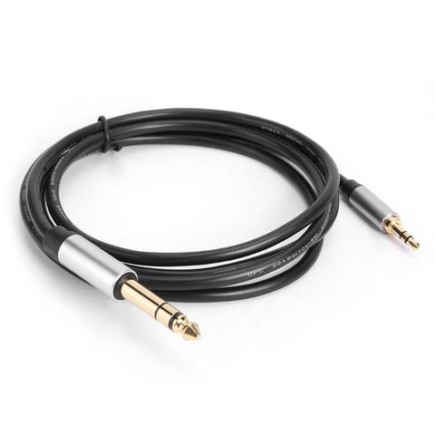 3.5mm to 6.35mm Male to Male Adapter Aux Cable for Amplifier 3.5mm Stereo 1/8