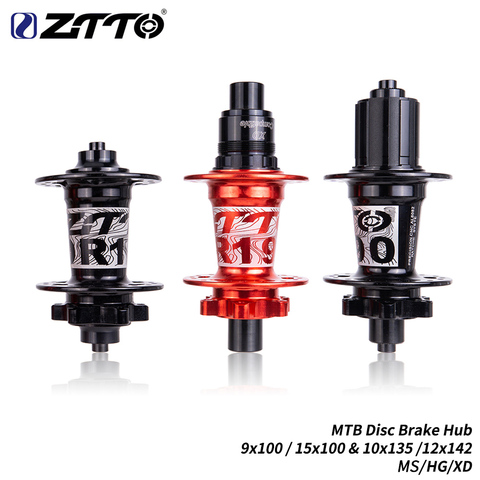 ZTTO MTB Ratchet 54T Disc Brake Hub 32H 32 Hole Thru Axle Quick Release XD HG micro spline hub 142 12 100 135 Sealed Bearing Hub ► Photo 1/6