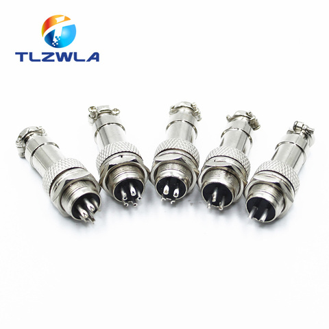 1set GX12 2/3/4/5/6/7 Pin Male + Female 12mm L88-93 Circular Aviation Socket Plug Wire Panel Connector with Plastic Cap Lid ► Photo 1/6