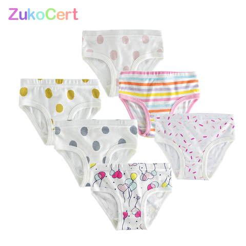 3/6/9Pcs/Lot Cotton Kids Underwear Girls Cute Cartoon Design Bow  for Children's Girl Underpants Short Panties for Baby Clothing ► Photo 1/6