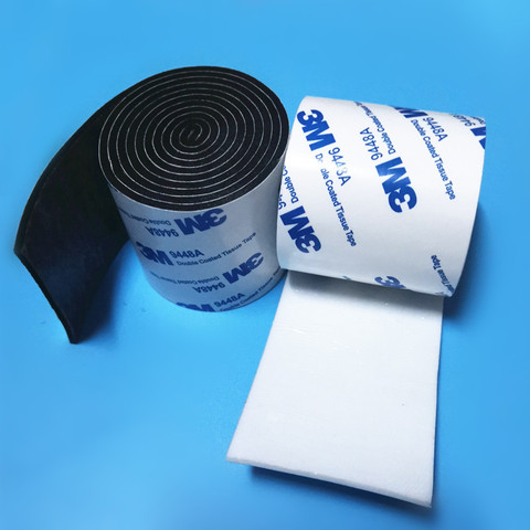 1pcs(1Meter) Strong Eva Sponge adhesive tape Black white double sided Foam Tape For Automotive Exterior Trim Parts Home Hardware ► Photo 1/5