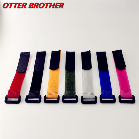 Fishing Rod Tool Self Adhesive Reusable Cable Tie 5pcs/lot 2*20cm Nylon Fastener Hook Loop Strap Cord Ties  Fastening Tape Tools ► Photo 1/6