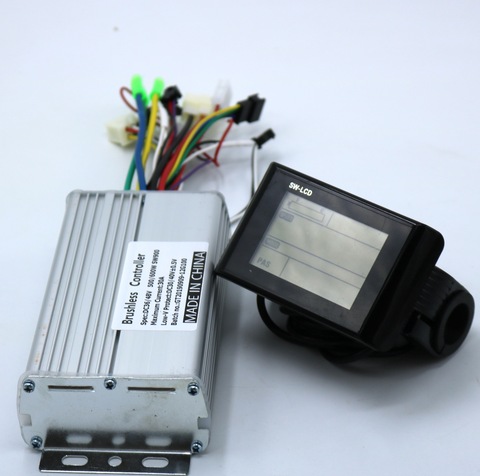 Greentime 36V 48V 60V 500W 600W  Brushless DC Motor Controller Ebike Controller +GT984 Display One Set ► Photo 1/6