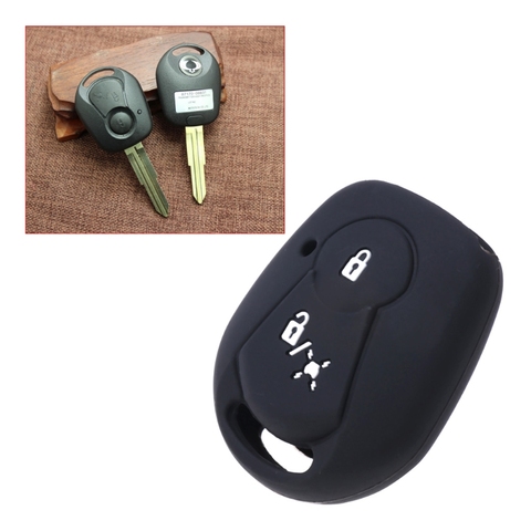2 Buttons Silicone Car Key Fob Cover Case For SSANGYONG ACTYON KYRON REXTON 2 ► Photo 1/6