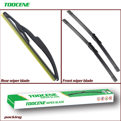 Front & Rear Wiper Blades For Smart Fortwo 2007-2015 High Quality Rubber Window Windscreen Windshield Car Accessories 23+21+10 ► Photo 1/5