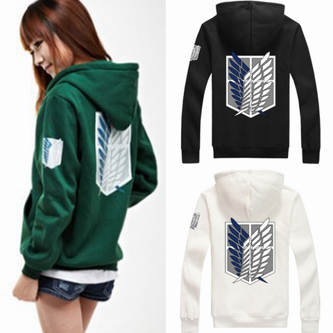 new Anime Wings of Liberty Cosplay Costume Attack on Titan Unisex Hoodies Shingeki no Kyojin Legion Zipper Jacket Sweatshirts ► Photo 1/5