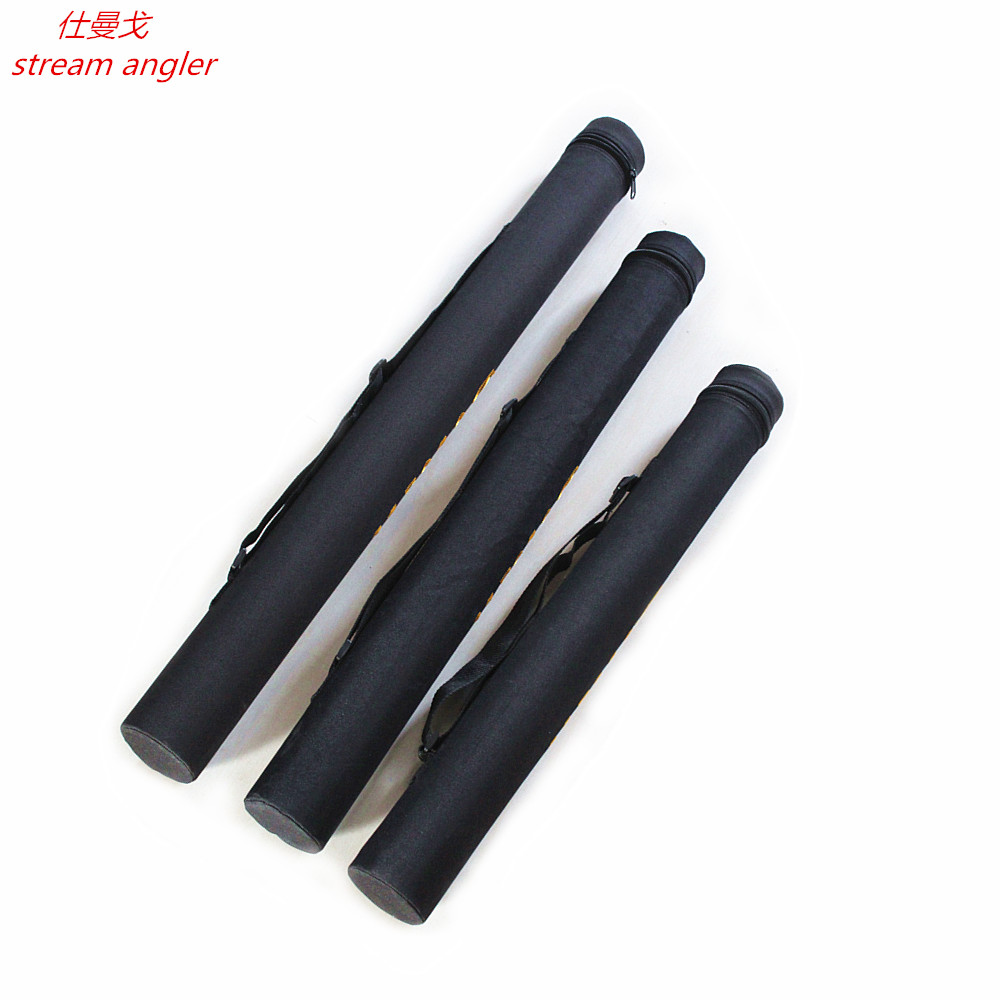 fish rod barrel easy to carry hard rod tube with strap 65cm 75cm