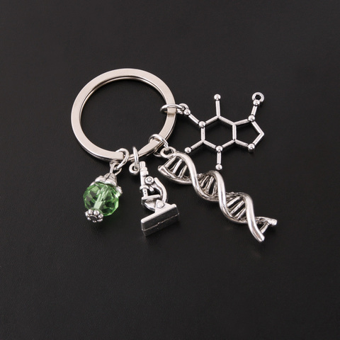 NEW Science Jewelry Microscopes DNA Doctor Pendants Neuron Key Chains Anatomy Neurology Biology Key Ring Gift ► Photo 1/3