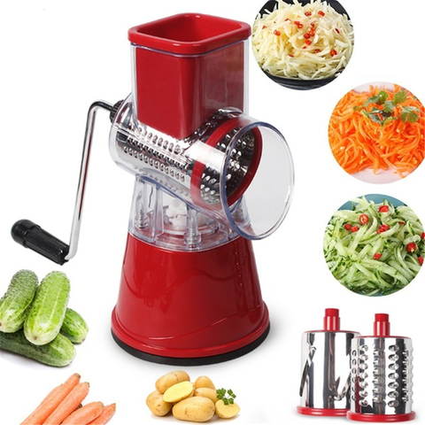 Food Processor Vegetable Chopper Kitchen Roller Gadgets Tool Vegetable Cutter Round Slicer Graters Potato Carrot Cheese Shredder ► Photo 1/6