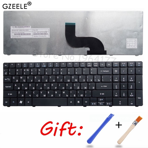 Russian RU Keyboard for Acer MP-09G33SU-6982 MP-09G33SU-6982W PK130QG1A04 PK130QG1B04 NK.I1713.048 NK.I1717.01G NSK-AUE0R Black ► Photo 1/4