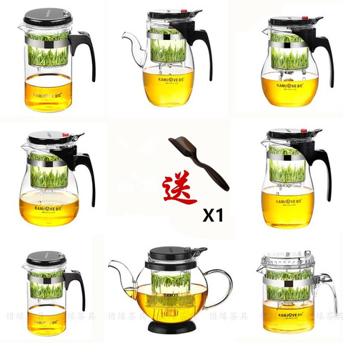 [GRANDNESS] Various Kamjove Glass Kungfu Teapot PiaoYi Bei Convenient Teacup Kungfu Tea Set Press AUTO-OPEN Art Tea Cup ► Photo 1/6